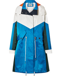 Tory Sport Oversized Hooded Color Block Shell Jacket
