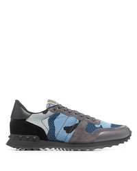 Valentino Garavani Camouflage Print Low Top Sneakers