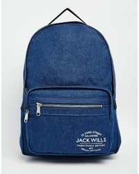 Jack Wills Classic Backpack In Indigo