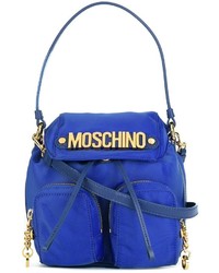 Moschino Logo Plaque Backpack Tote