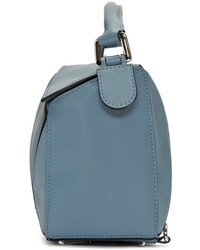 Loewe Blue Small Puzzle Bag