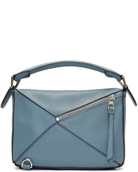 Loewe Blue Small Puzzle Bag