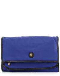 Neiman Marcus Fold Out Valet Travel Bag Electric Blue