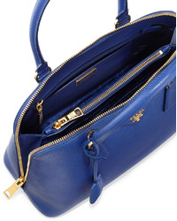 Prada Medium Saffiano Proade Bag Blue