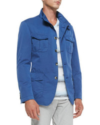 Hugo Boss Boss Overdye Outerwear Jacket Blue
