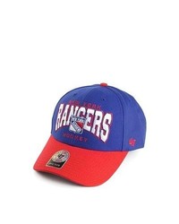 47 Brand Hats 47 Brand Ny Rangers Baseball Cap Blue Red