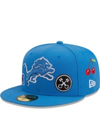 New Era Blue Detroit Lions Team Local 59fifty Fitted Hat