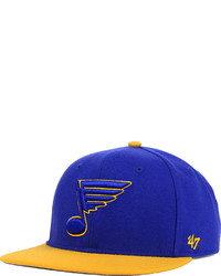 47 Brand Blue St. Louis Blues Sure Shot Captain Snapback Hat for Men