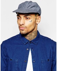 Asos Brand Unstructured Cap In Washed Chambray