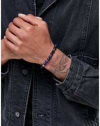 Icon Brand Beaded Bracelet In Blue To Asos