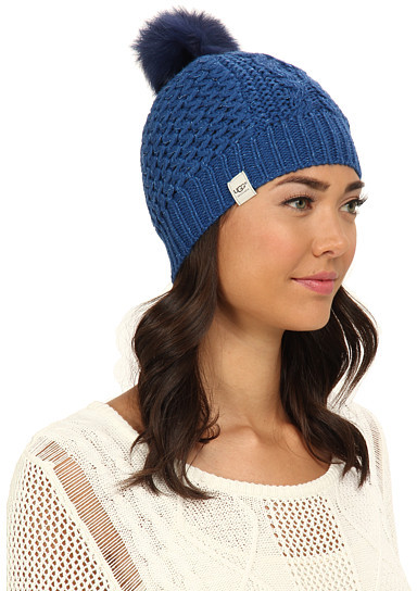 UGG Nyla Cable Beanie With Lurex And Pom | Where To Buy & How To