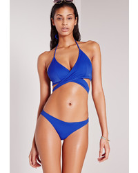Missguided Cobalt Blue Hipster Bikini Bottoms Mix Match