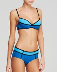 Carmen Marc Valvo Mondrian Spliced Bikini Top
