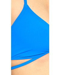 Tory Burch Solid Wrap Bikini Top