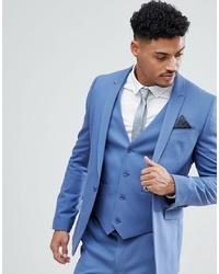 ASOS DESIGN Asos Skinny Suit Jacket In Cornflour Blue