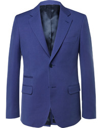 Stella McCartney Blue Slim Fit Woven Suit Jacket