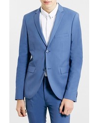 Topman Light Blue Ultra Skinny Suit Jacket