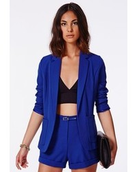 Missguided Tiffany Cobalt Premium Blazer