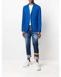 DSQUARED2 Notched Lapel Single Breasted Jacket