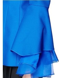 Roksanda Schfer Ruffle Bell Sleeve Silk Mohair Wool Jacket