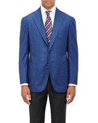 Sciamat Brushed Twill Two Button Sportcoat Blue