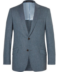 Richard James Seishin Slim Fit Mlange Stretch Wool Suit Jacket