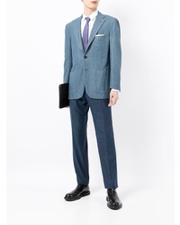 Kiton Single Breasted Fitted Blazer