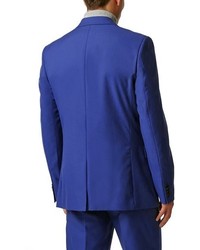 Topman Skinny Fit Blue Suit Jacket
