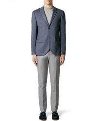 Topman Skinny Fit Jersey Blazer