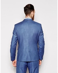 Asos Skinny Fit Suit Jacket In Blue