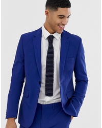 Burton Menswear Skinny Fit Suit Jacket In Blue