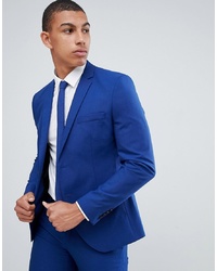 Selected Homme Skinny Suit Jacket In Blue With Stretch