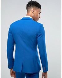 Asos Tall Super Skinny Suit Jacket In Royal Blue