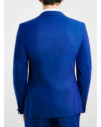 Topman Premium Cobalt Blue Skinny Fit Tuxedo Jacket