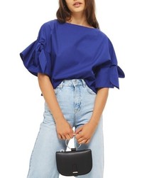 Topshop Bow Sleeve Blouse