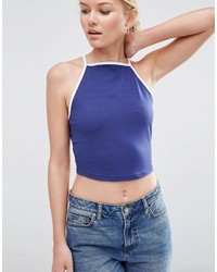 Asos Petite 90s Top With Tipping
