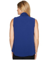Vince Camuto Sleeveless Tie Neck Color Blocked Blouse Blouse