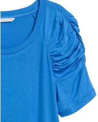 H&M Top With Puff Sleeves
