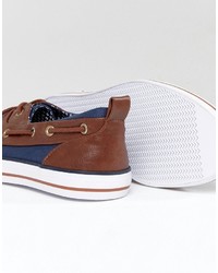 Asos Boat Shoes In Navy