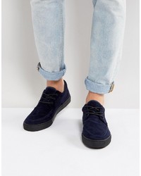 Asos Boat Shoes In Navy Cord