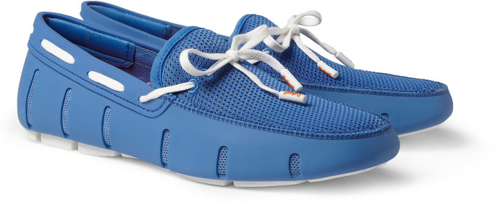 Swims Rubber And Mesh Boat Shoes, $150 | MR PORTER | Lookastic