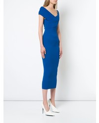 SOLACE London London V Neck Fitted Dress