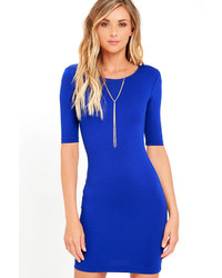 LuLu*s Point Of Inflection Black Bodycon Dress