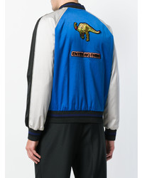 Lanvin Varsity Dinosaur Bomber Jacket