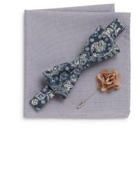 Original Penguin Great Sand Bow Tie Pocket Square Lapel Pin Gift Set