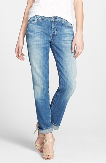 7 For All Mankind Josefina Boyfriend Jeans, $198 | Nordstrom | Lookastic