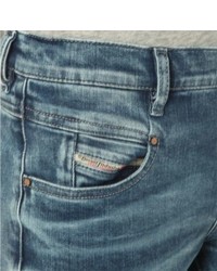 Diesel Belthy Slim Fit Low Rise Turn Up Jeans