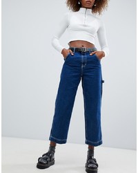 Bershka Contrast Stitch Jeans