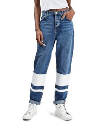 Topshop Hayden Stripe Boyfriend Jeans