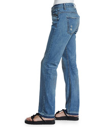 Helmut Lang Relaxed Raw Edge Jeans Light Blue